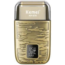 ریش تراش ضدآب شارژی حرفه‌ای دارای نمایشگر کمی Kemei Mini Beard Shaver Km-870 Portable