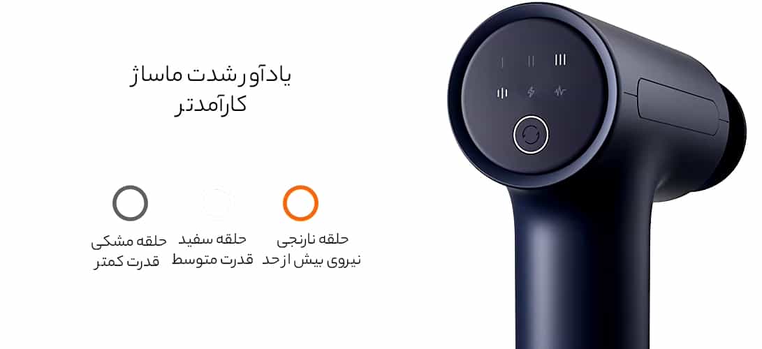 نشانگر یادآور شدت ماساژ