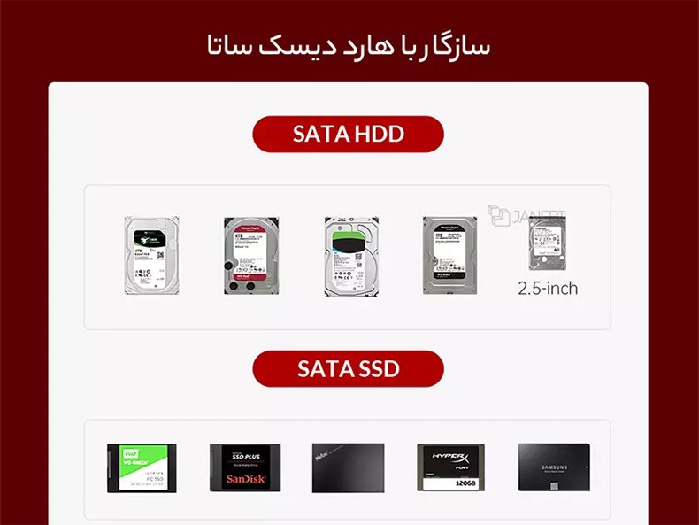 سازگار با هارد دیسک ساتا