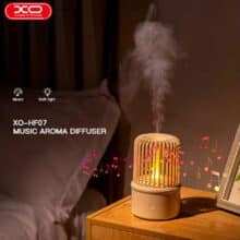 عکس چراغ خواب رومیزی و رطوبت ساز ایکس او HF07 - فروشگاه ماه به ماه