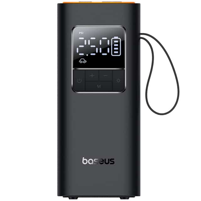 پمپ باد و چراغ قوه شارژی 4000 میلی‌آمپرساعت بیسوس BS-CG016 C11159300111-00