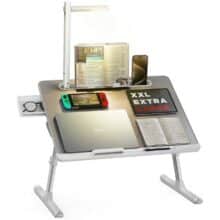 میز تحریر و لپ تاپ 17 اینچ چراغ دار سایجی Saiji مدل k8 تاشو