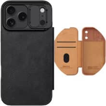 قاب چرمی کلاسوری آیفون 17 پرومکس نیلکین Nillkin Qin Pro Leather
