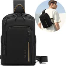 کیف کراس بادی مردانه بنج BANGE BG-7868 ضدآب مناسب تبلت 9.5 اینچ