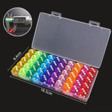 تاس شفاف اکریلیک بسته 50 عددی مدل Boxed