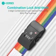 عکس قفل TSA چمدان کوتسی COTECi مدل TR-004 - فروشگاه ماه به ماه