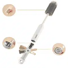عکس برس شستشوی لیوان و بطری شیشه‌ای اکوکو ecoco مدل E24029 - فروشگاه ماه به ماه