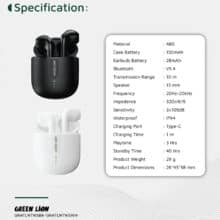 عکس هندزفری بلوتوثی گرین لاین Green Lion مدل GL-TWS78 شارژدهی 40 ساعته - فروشگاه ماه به ماه