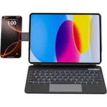 کیف کیبورد دار آیپد پرو 11 اینچ پاورولوژی مدل PWMK11BK با هولدر موبایل