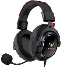 هدفون و هدست گیمینگ سیمی هیسکا مدل GHR-08‎ با نورپردازی RGB