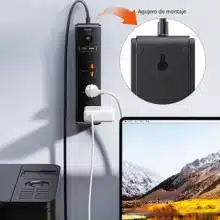 عکس چند راهی برق جویروم JOYROOM مدل JR-TE1 با 3 سوکت و 4 پورت - فروشگاه ماه به ماه