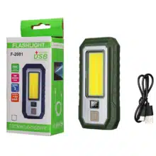 چراغ قوه شارژی جون فمن JUNFEI مدل JF-2001 با پنل COB