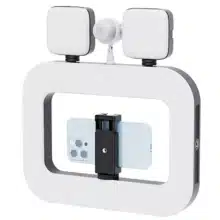 چراغ رینگ لایت مربعی مدل ZGRL-02 با هولدر موبایل