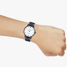 عکس ساعت مچی مردانه کاسیو Casio مدل MTP-VT01B-7BUDF با بند استیل - فروشگاه ماه به ماه