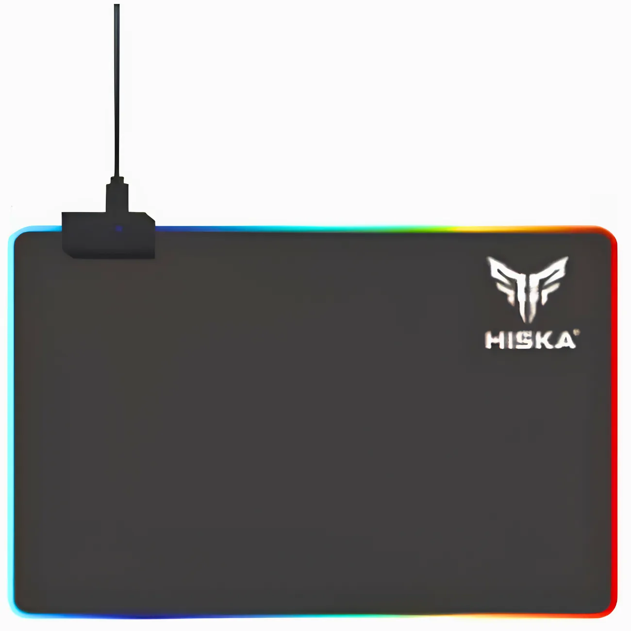 عکس ماوس پد مخصوص بازی هیسکا HISKA مدل HR-61 با نور پردازی RGB - فروشگاه ماه به ماه