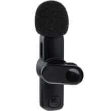 عکس میکروفون یقه ای بی سیم لایتنینگ هایکواستار مدل HS-MC522i دو فرستنده - فروشگاه ماه به ماه