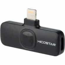 عکس میکروفون یقه ای بی سیم لایتنینگ هایکواستار مدل HS-MC522i دو فرستنده - فروشگاه ماه به ماه