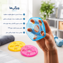 عکس کش تقویت انگشت و مچ مگا فیتنس Mega fitness مدل 292TR سه تایی - فروشگاه ماه به ماه