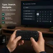 عکس ریموت کنترل بی سیم گرین لاین Green Lion مدل GL-AM5 با کیبورد و ماوس - فروشگاه ماه به ماه