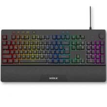 کیبورد گیمینگ هیسکا HISKA مدل HX-KEG405 باسیم RGB