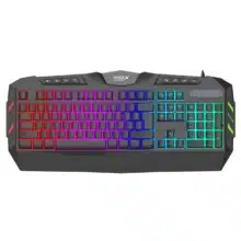 کیبورد گیمینگ هیسکا HISKA مدل HX-KEG400 با سیم RGB