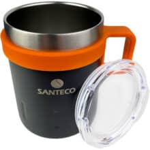 عکس ماگ دوجداره درب دار سانتکو SANTECO مدل HM-350 ظرفیت 350 میلی لیتر - فروشگاه ماه به ماه