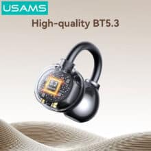 عکس هندزفری بلوتوثی یوسامز  USAMS مدل Echo R02 با طراحی Clip-on - فروشگاه ماه به ماه
