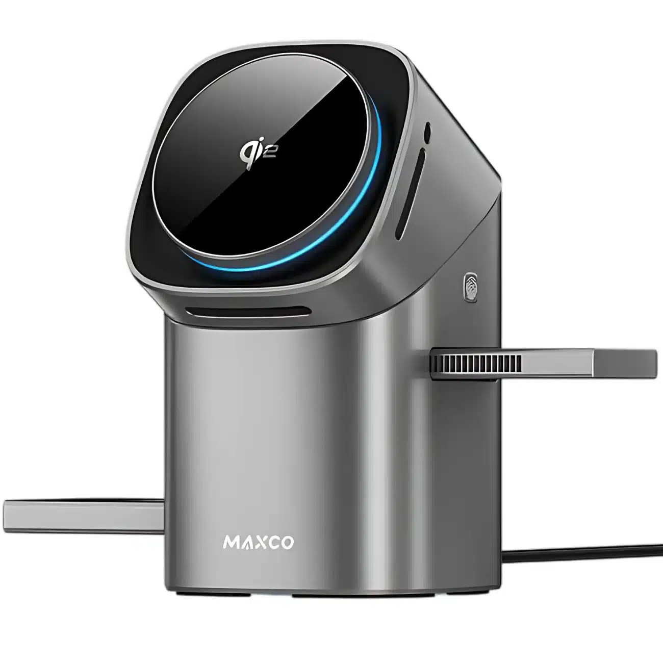 عکس شارژر بی سیم مغناطیسی مکس کو MAXCO مدل MW15 سه کاره 15 وات - فروشگاه ماه به ماه