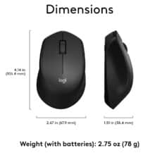 عکس ماوس بی سیم لاجیتک Logitech مدل M330 کم صدا - فروشگاه ماه به ماه