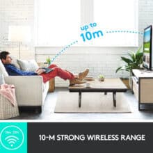 عکس کیبورد بی سیم لاجیتک Logitech مدل K400 Plus با تاچ پد یکپارچه - فروشگاه ماه به ماه