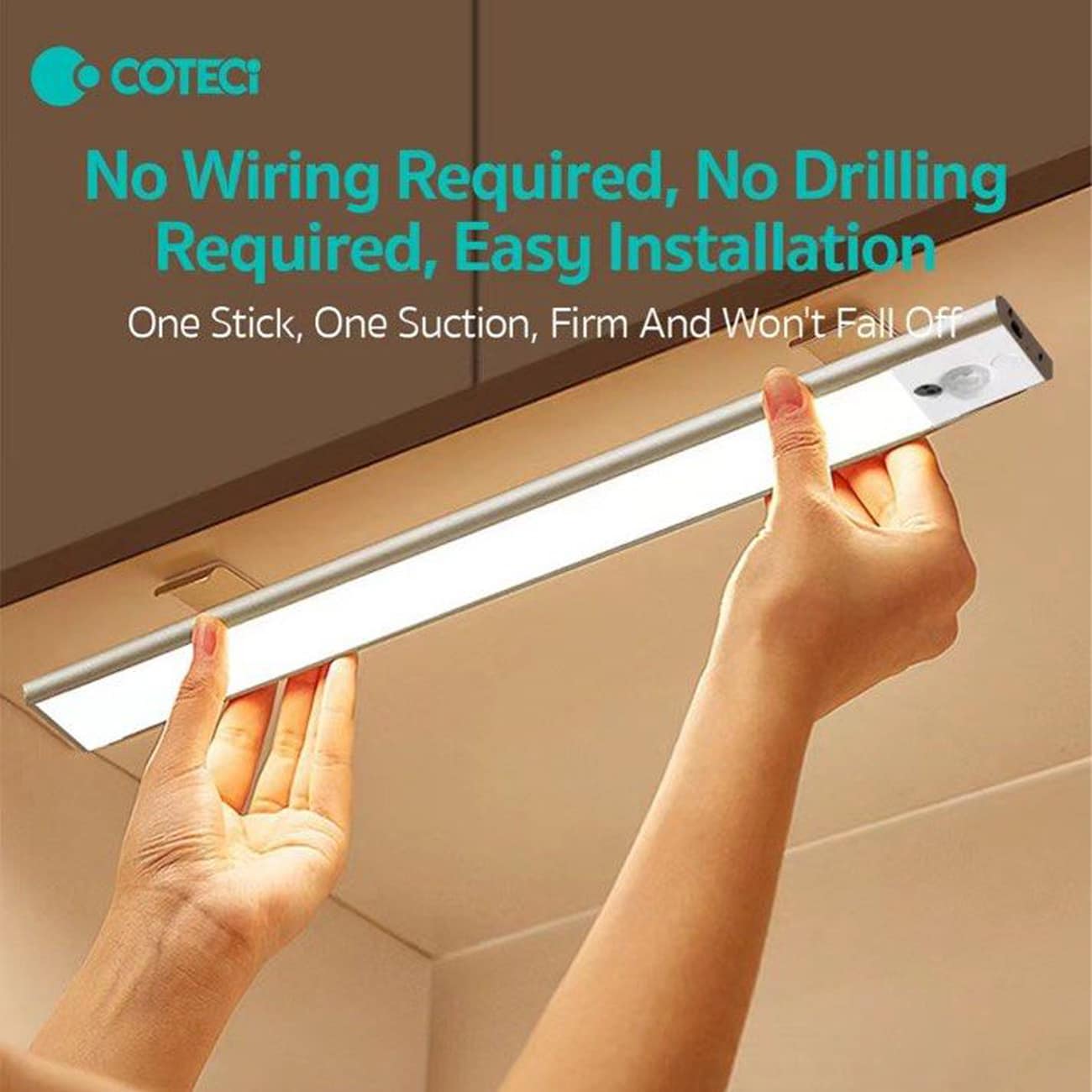 روش نصب چراغ کابینت شارژی