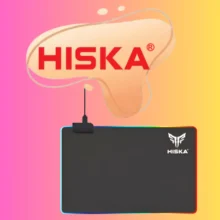 عکس ماوس پد مخصوص بازی هیسکا HISKA مدل HR-61 با نور پردازی RGB - فروشگاه ماه به ماه