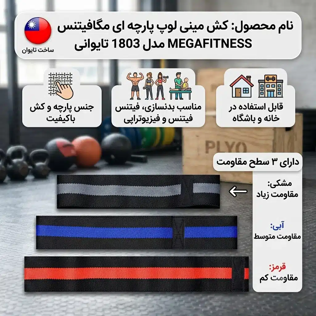 کش مینی لوپ پارچه‌ای مگافیتنس