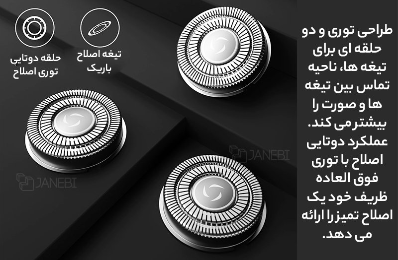 ریش تراش شیائومی Xiaomi Enchen Warrior Rotary Shaver 5W