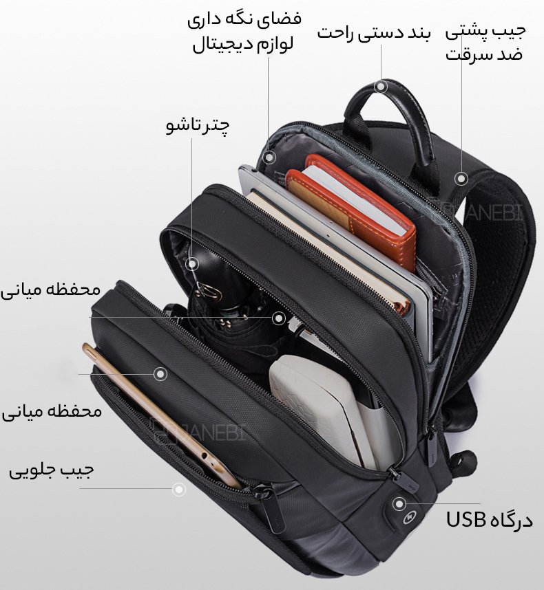کوله یک طرفه با ظرفیت بالا