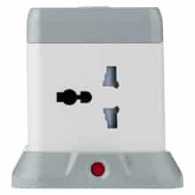 عکس چندراهی برق 4 سوکت 2500 وات، دو USB و دو تایپ سی هایکو استار Hicostar HS-PS321 با کابل دومتری - فروشگاه ماه به ماه