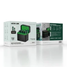 عکس شارژر باتری گرین لاین مدل Green Lion Rechargeable 4×AA + 4×AAA Battery Dock USB-C - فروشگاه ماه به ماه
