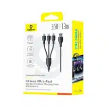 کابل شارژ USB باسئوس مدل Baseus Ultra-Fast 3 in 1 Fast Charging