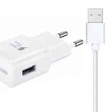 آداپتور یو اس بی و کابل تایپ سی اصلی 15 وات سامسونگ EP-TA20EBE/EP-TA20EWE