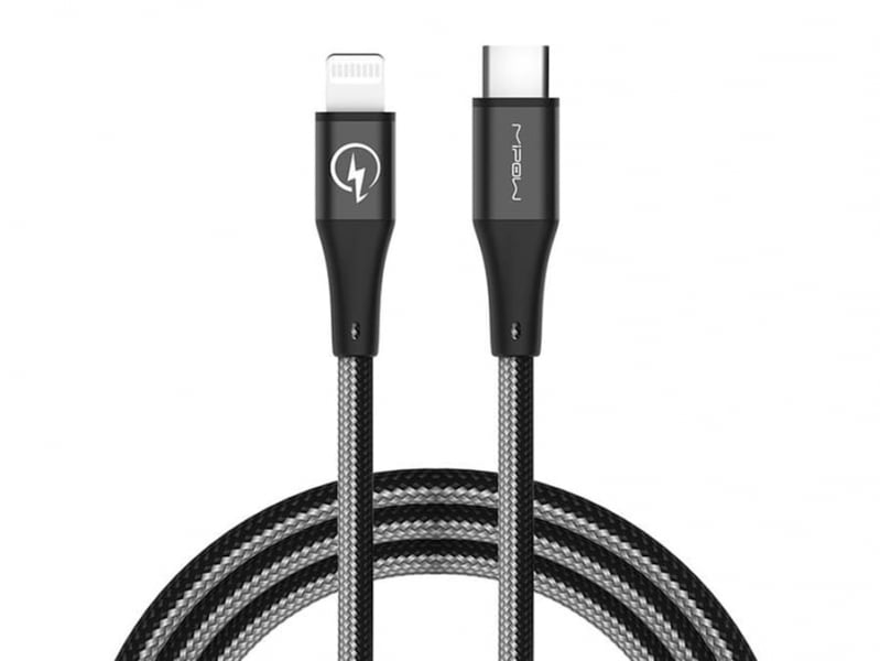 عکس کابل شارژ سریع تایپ سی به لایتنینگ مایپو Mipow CCL10 Type-C to Lightning Cable 1.5m - فروشگاه ماه به ماه