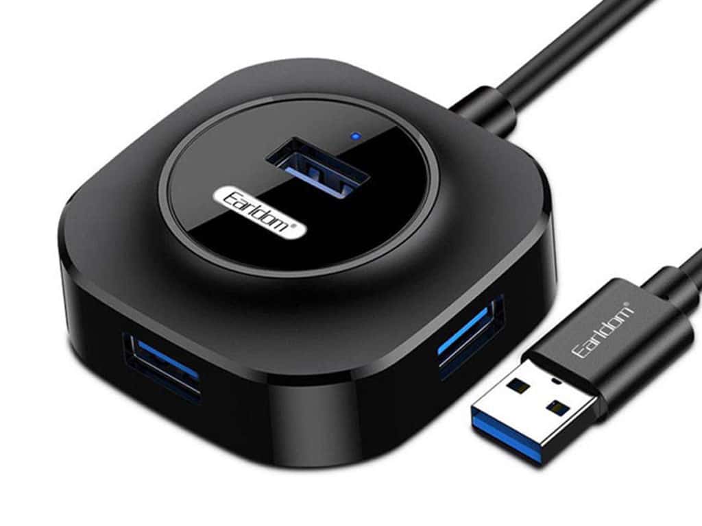 عکس هاب شارژر یو اس بی 4 پورت ارلدام Earldom ET-HUB06 USB2.0 Hub - فروشگاه ماه به ماه
