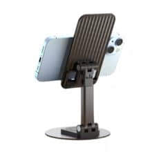 عکس هولدر رومیزی موبایل و تبلت تاشو چرخشی ایکس او XO-C108 FOLDABLE DESKTOP PHONE STAND - فروشگاه ماه به ماه