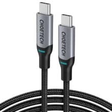 کابل سوپر فست شارژ تایپ سی به تایپ سی 100 وات 1.8 متری چویتک Choetech XCC-1002-BK USB C to USB C Cable