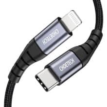 عکس کابل شارژ سریع تایپ سی به لایتنینگ 15 وات 1.2 متری چویتک CHOETECH USB-C to Lightning Cable IP0039 - فروشگاه ماه به ماه