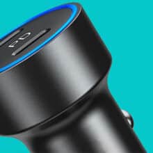 عکس شارژر فندکی فست شارژ ماشین تایپ سی 36 وات چویتک C0054 - فروشگاه ماه به ماه