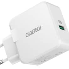 شارژر دیواری فست یو اس بی 22.5 وات چویتک CHOETECH Q5001 5A Fast Charger 22.5W USB A