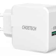 عکس شارژر دیواری فست یو اس بی 22.5 وات چویتک CHOETECH Q5001 5A Fast Charger 22.5W USB A - فروشگاه ماه به ماه