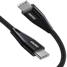 عکس کابل شارژ سریع تایپ سی به تایپ سی 60 وات 1.2 متری چویتک Choetech cable USB Type-C 60W 5A 1.2m XCC-1003 - فروشگاه ماه به ماه