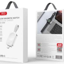 عکس شارژر بی سیم اپل واچ سری  1 تا 7 ایکس او XO CX020 USB Type-C Portable Wireless Charger 2.5W Apple Watch - فروشگاه ماه به ماه