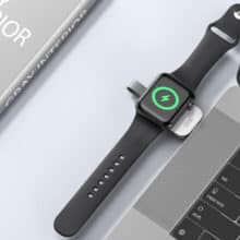 عکس شارژر بی سیم اپل واچ سری  1 تا 7 ایکس او XO CX020 USB Type-C Portable Wireless Charger 2.5W Apple Watch - فروشگاه ماه به ماه